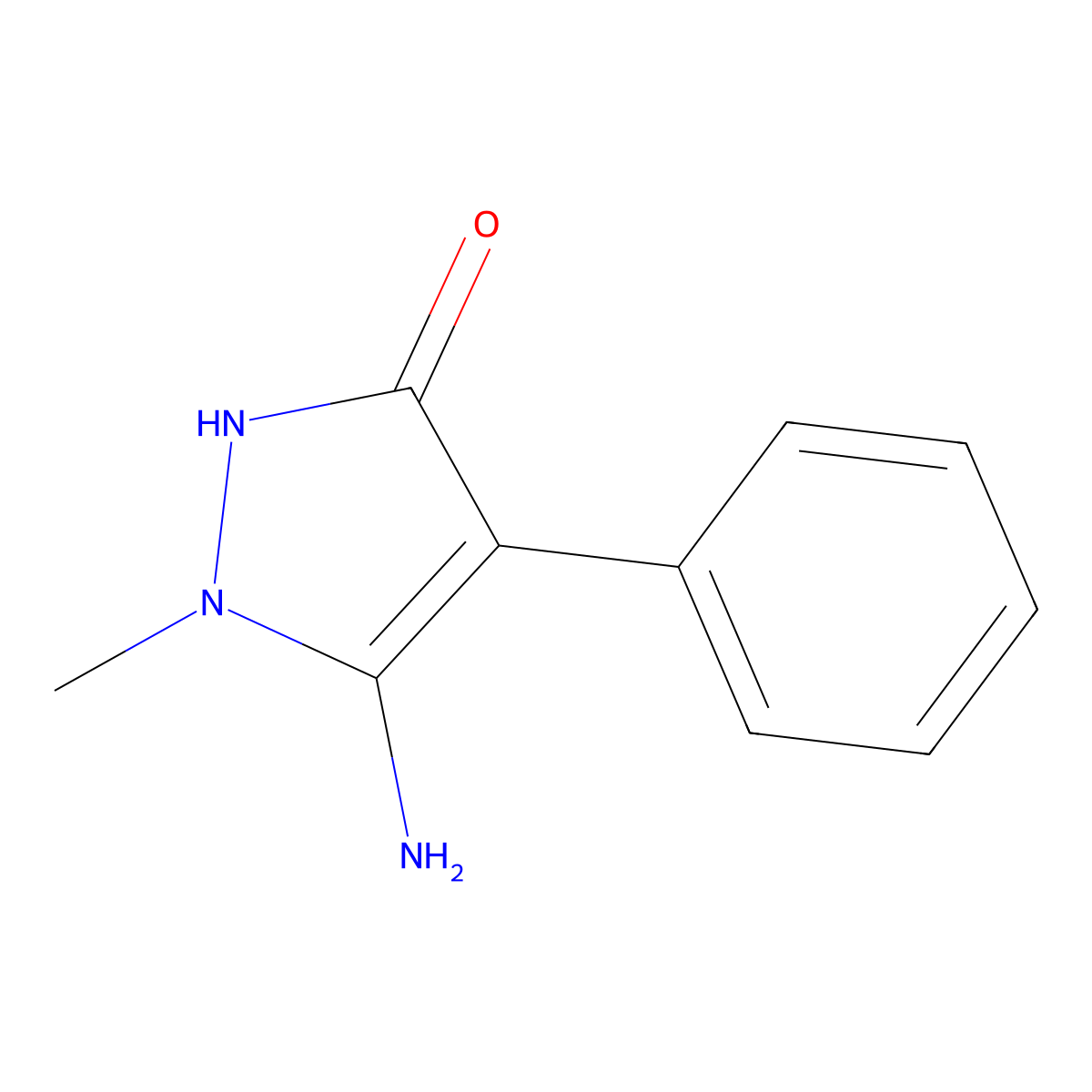 5-amino-1-methyl-4-phenyl-1H-pyrazol-3-ol molecular structure, CAS 108137-70-8