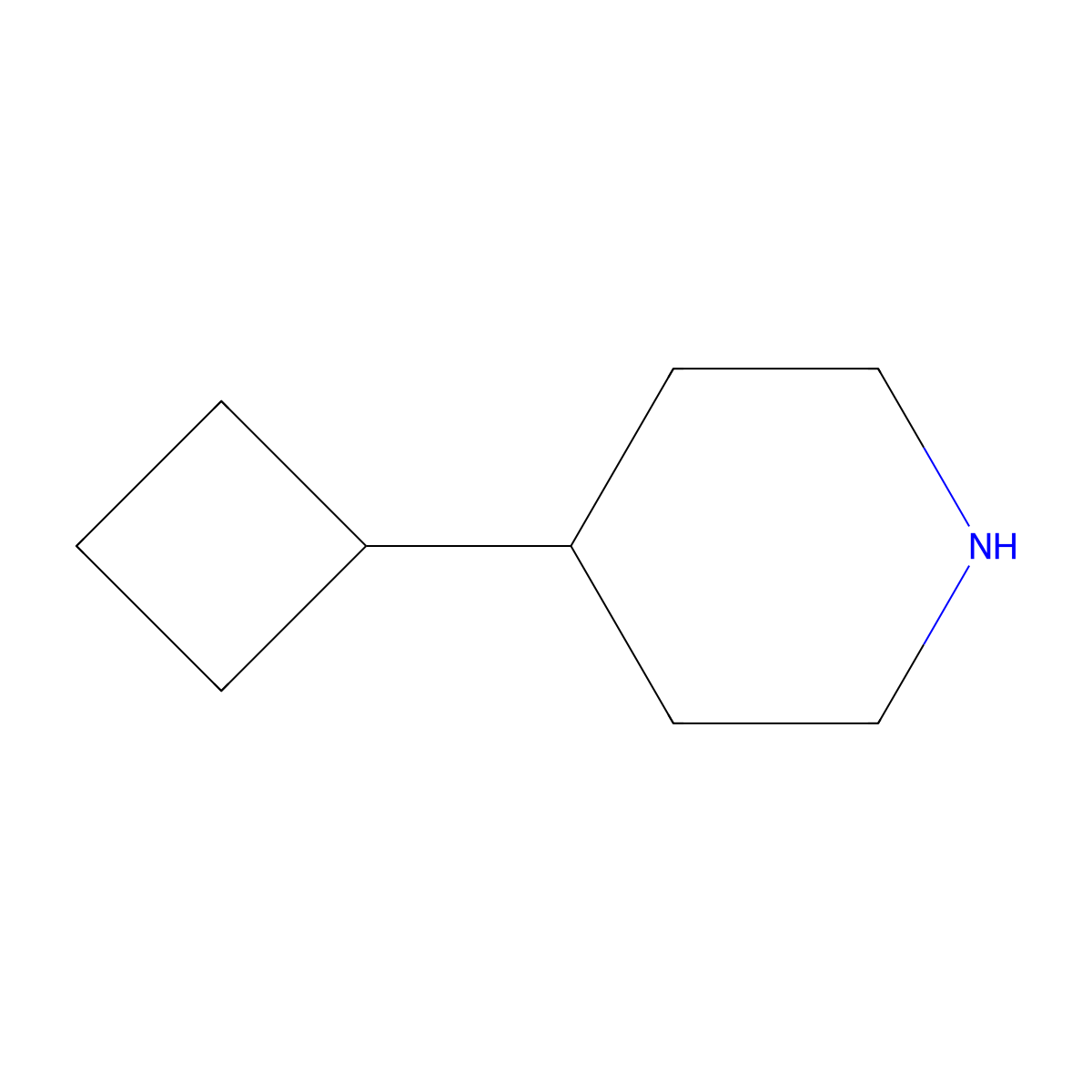 4-Cyclobutylpiperidine molecular structure, CAS 1081514-03-5