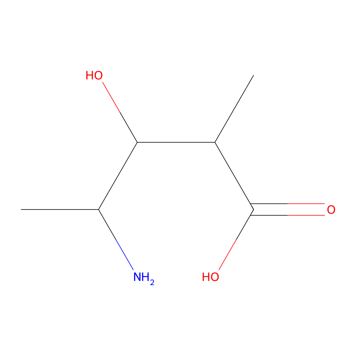 4-Amino-3-hydroxy-2-methylpentanoic acid molecular structure, CAS 1081533-07-4