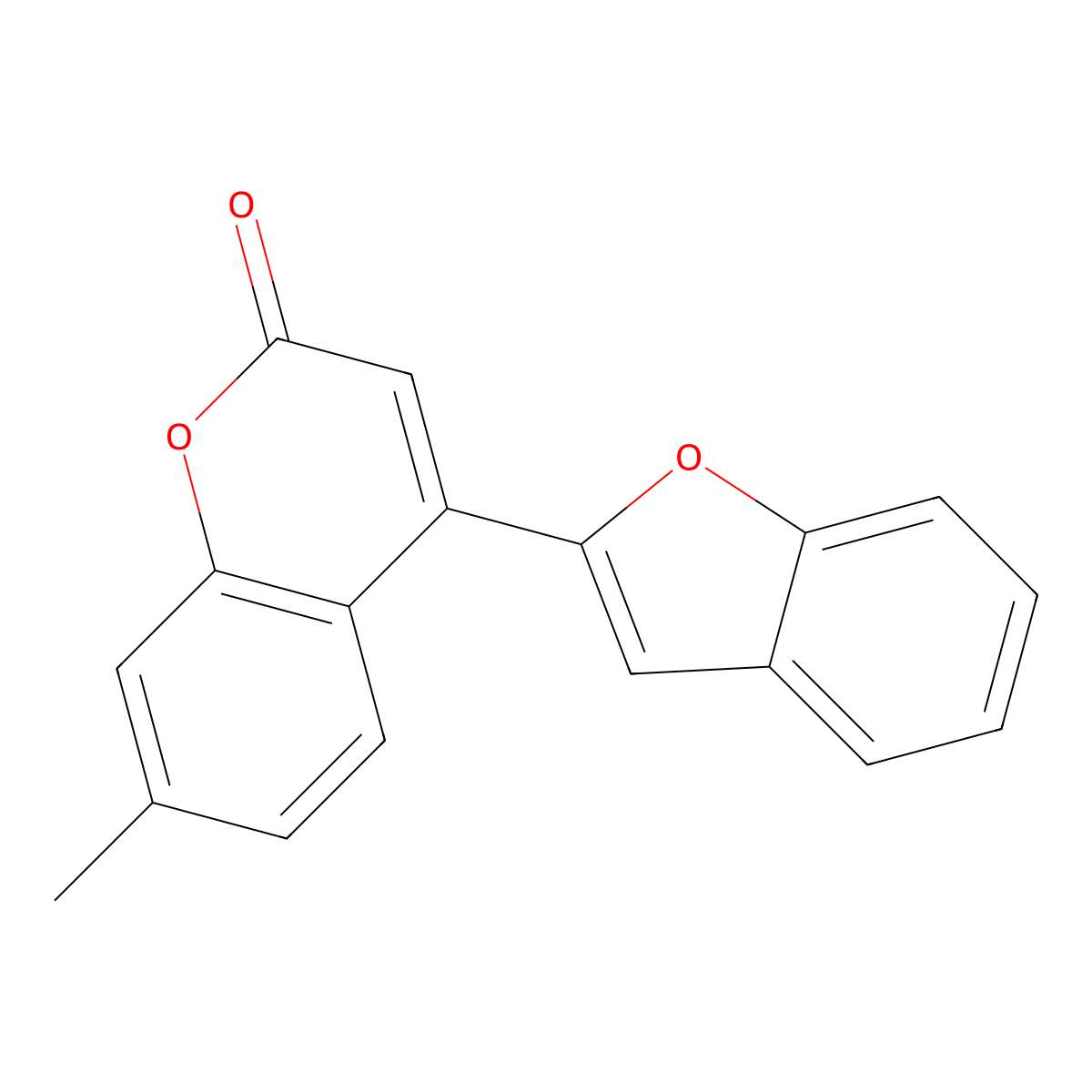 4-(1-benzofuran-2-yl)-7-methyl-2H-chromen-2-one molecular structure, CAS 108154-44-5