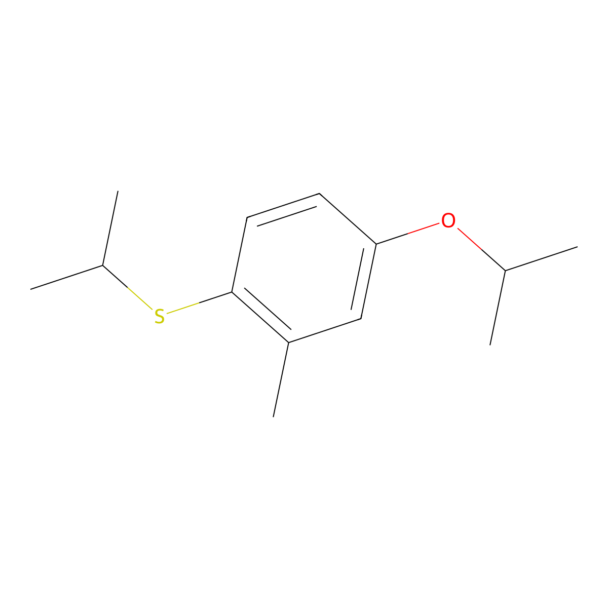 (4-Isopropoxy-2-methylphenyl)(isopropyl)sulfane molecular structure, CAS 1081546-00-0