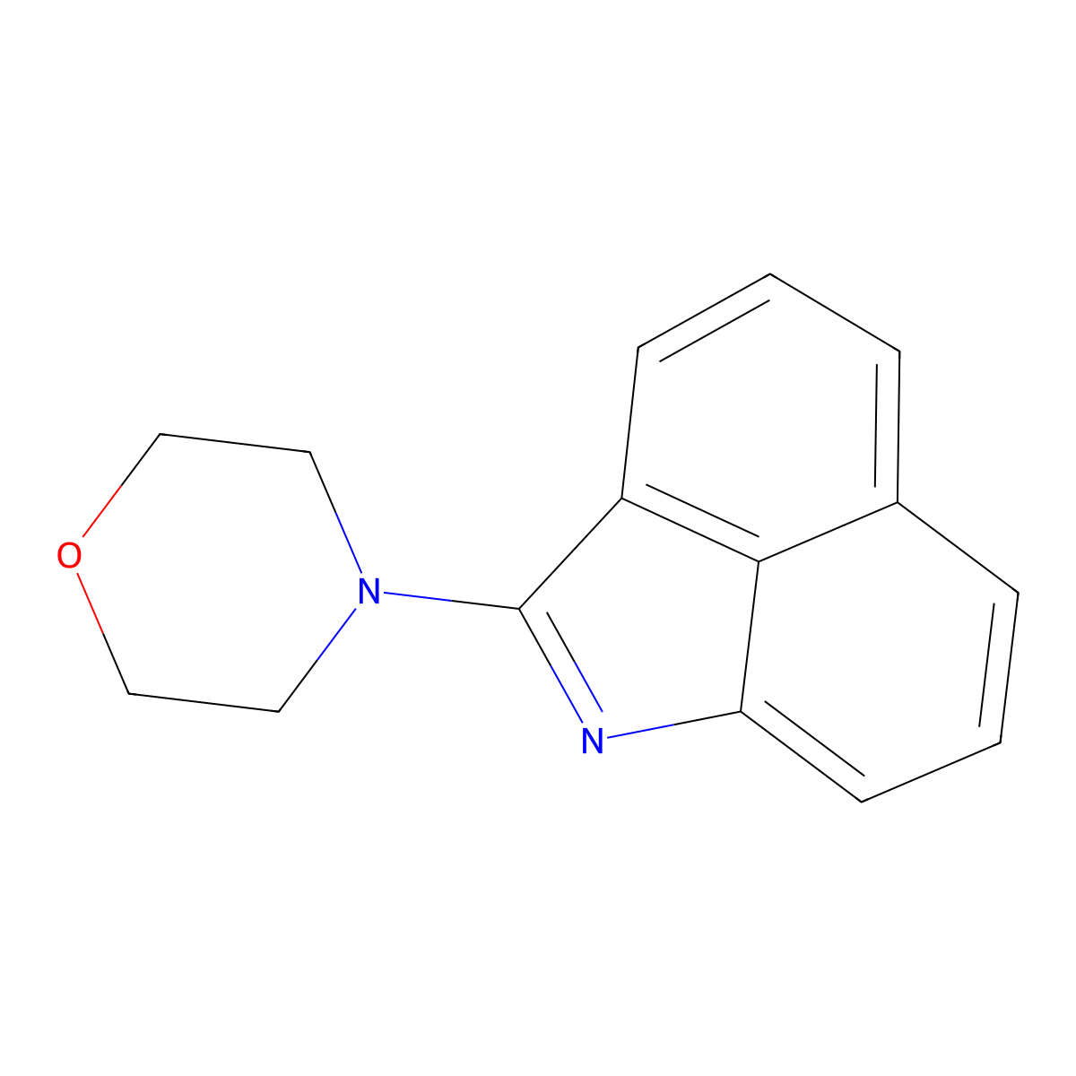 4-Benzo[cd]indol-2-ylmorpholine molecular structure, CAS 108155-38-0