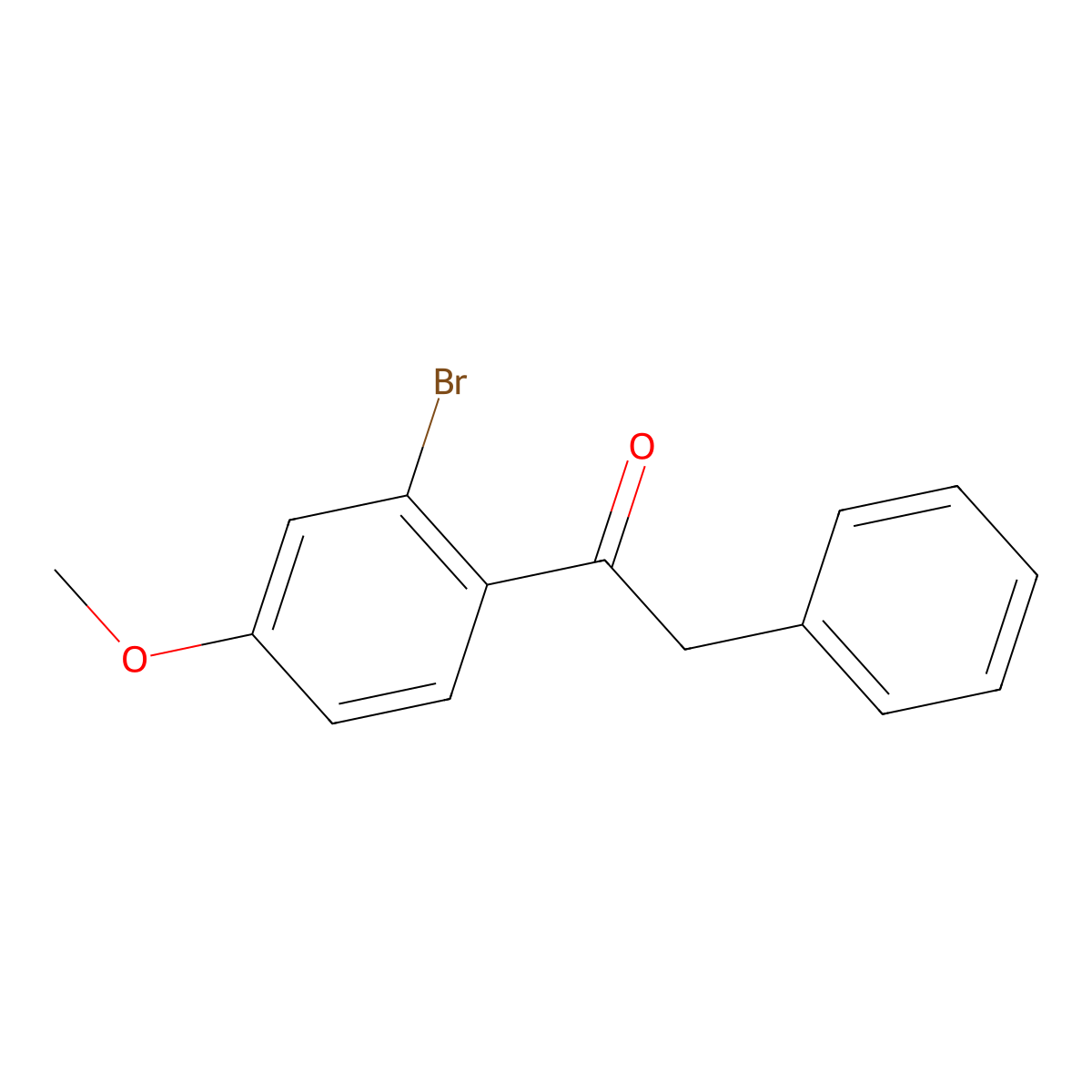 1-(2-Bromo-4-methoxyphenyl)-2-phenylethan-1-one molecular structure, CAS 1081551-66-7