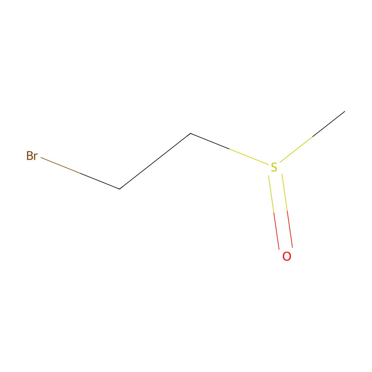 1-Bromo-2-methanesulfinylethane molecular structure, CAS 1081554-53-1