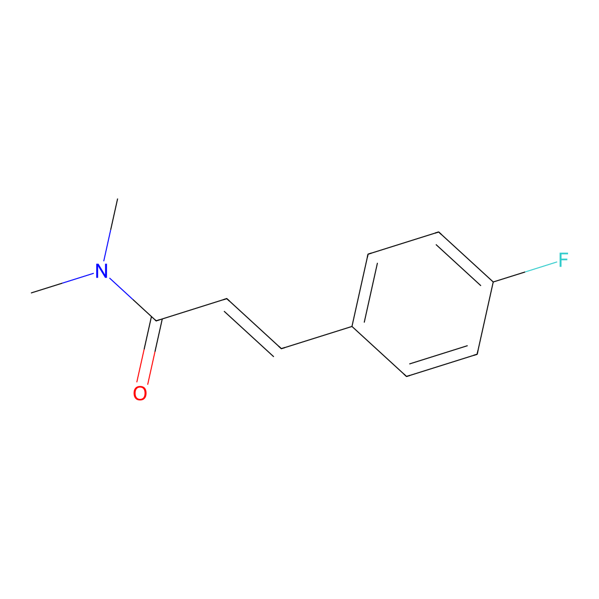 3-(4-Fluorophenyl)-N,N-dimethylacrylamide molecular structure, CAS 1081556-24-2