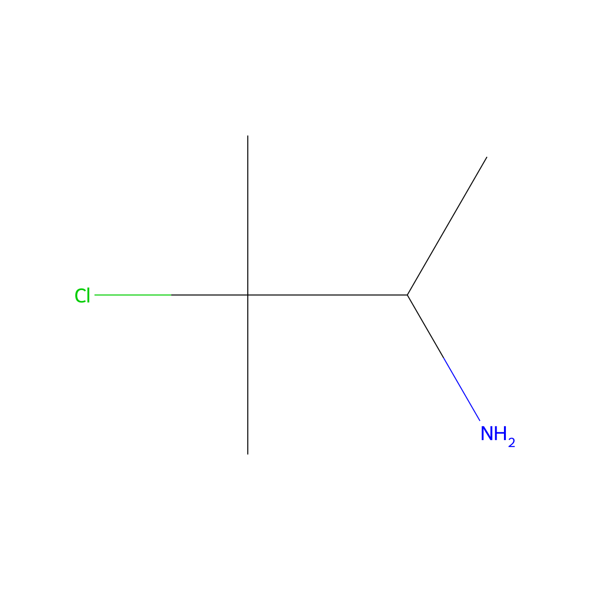3-Chloro-3-methylbutan-2-amine molecular structure, CAS 1081558-16-8