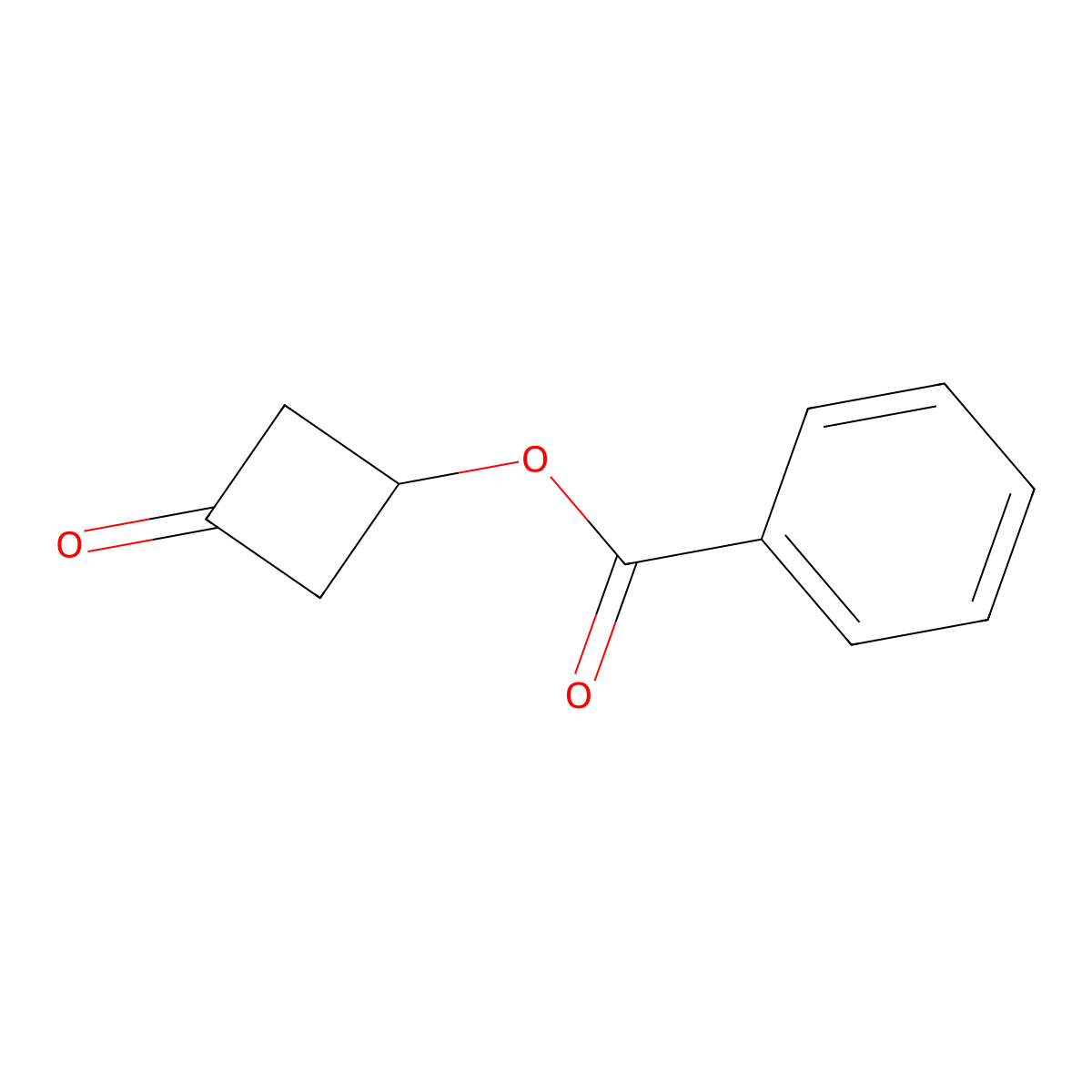 3-Oxocyclobutyl benzoate molecular structure, CAS 1081559-36-5