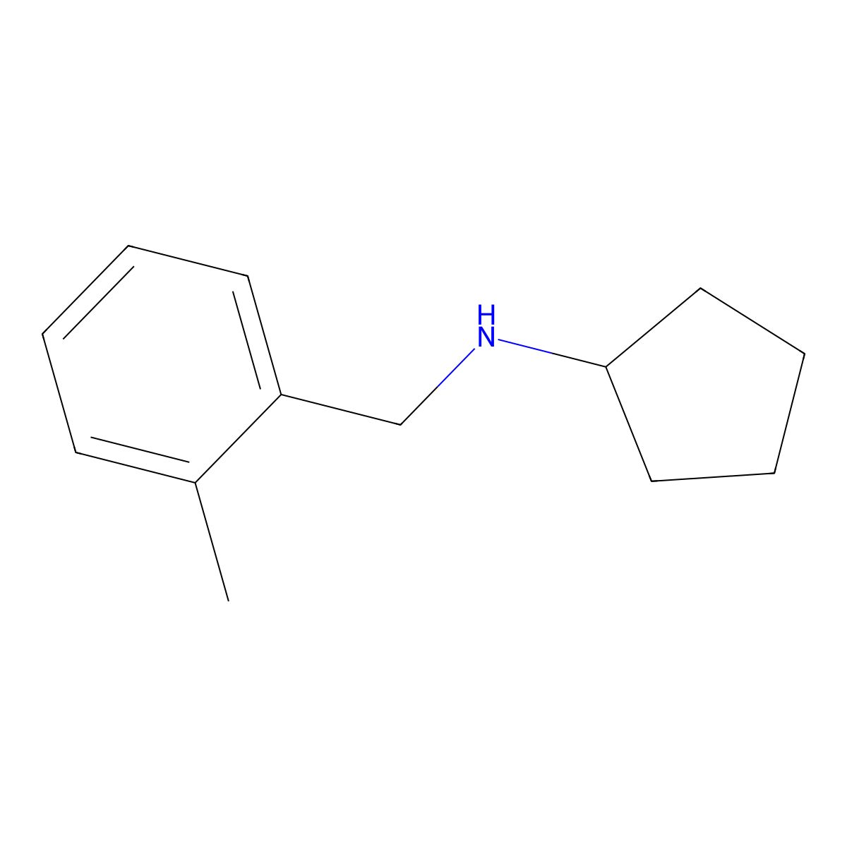 N-(2-Methylbenzyl)cyclopentanamine molecular structure, CAS 108157-27-3