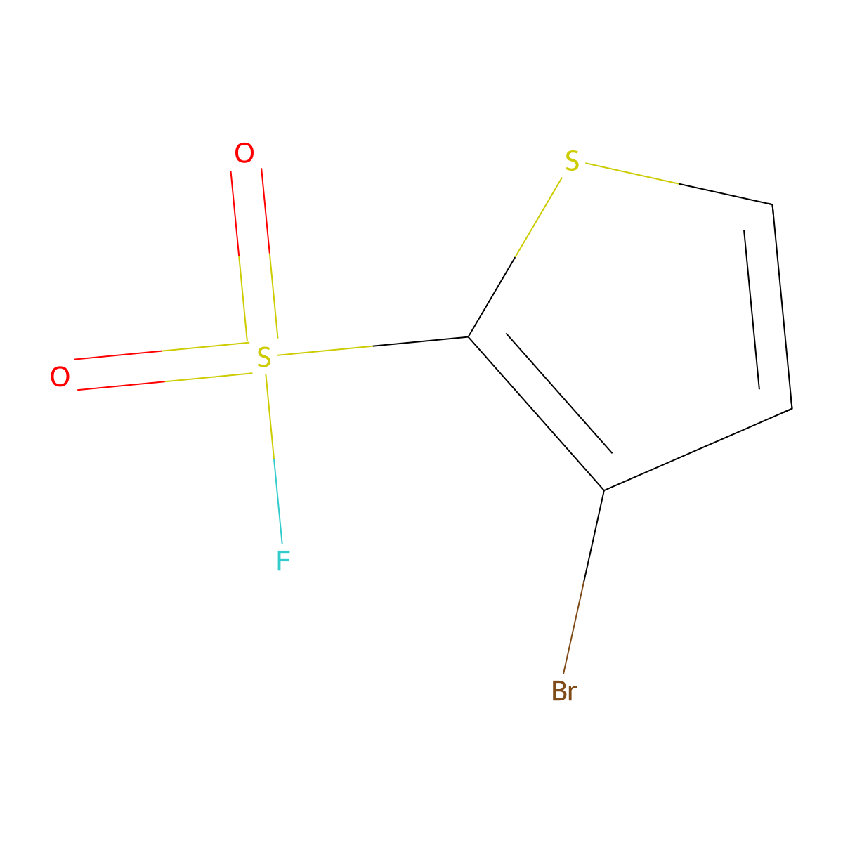 3-Bromothiophene-2-sulfonyl fluoride molecular structure, CAS 108157-99-9