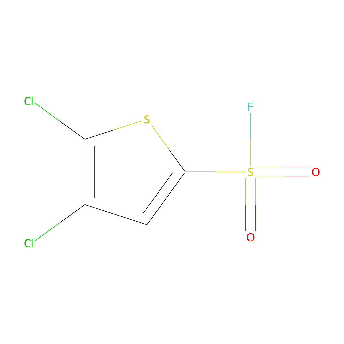 4,5-Dichloro-2-thiophenesulfonyl fluoride molecular structure, CAS 108158-06-1