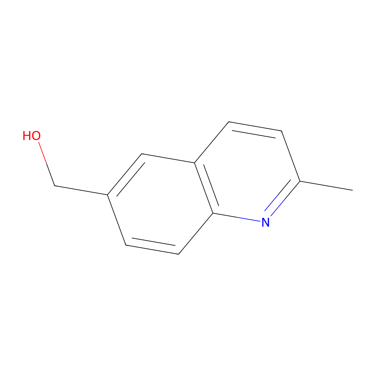 (2-Methylquinolin-6-yl)methanol molecular structure, CAS 108166-02-5