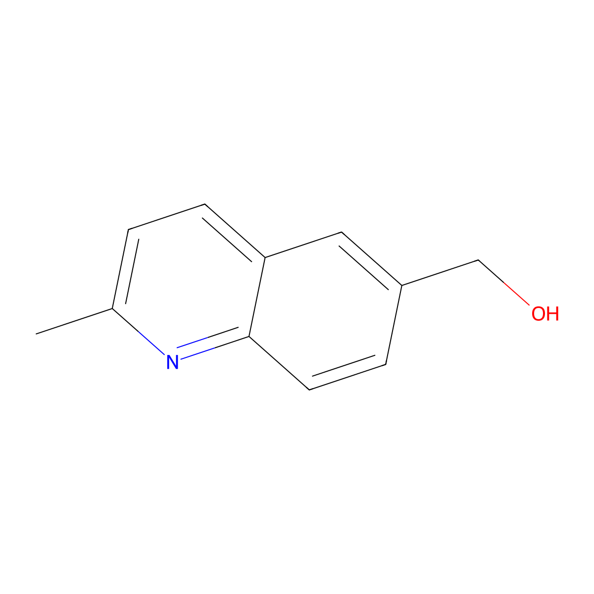 (2-Methylquinolin-6-yl)methanol molecular structure, CAS 108166-02-5