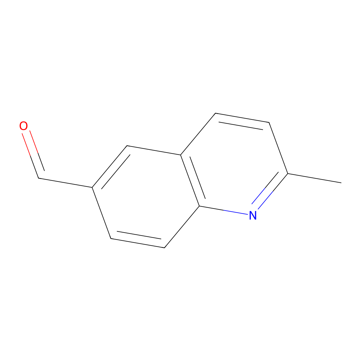 2-Methylquinoline-6-carboxaldehyde molecular structure, CAS 108166-03-6