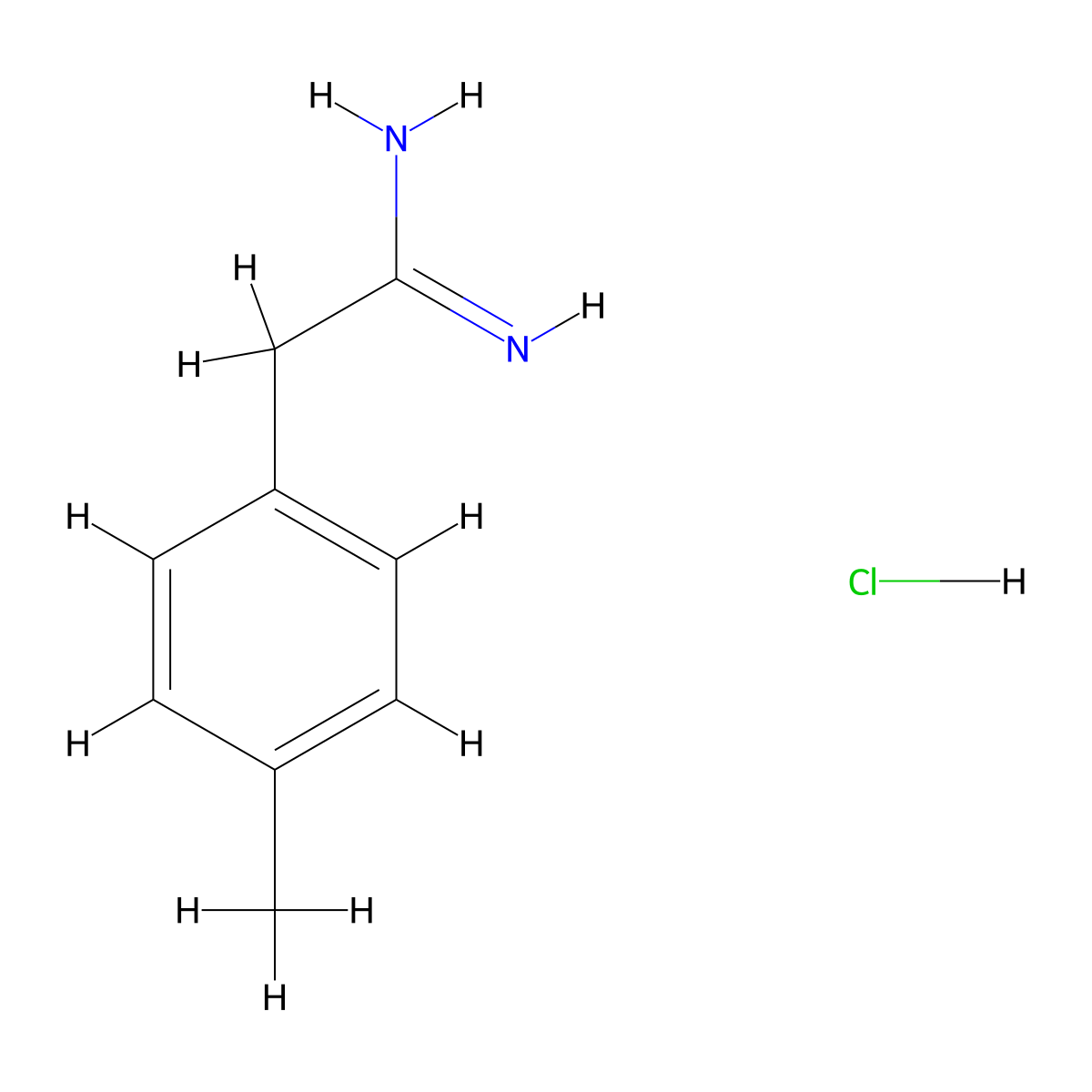 2-(4-Methylphenyl)ethanimidamide hydrochloride molecular structure, CAS 108168-90-7