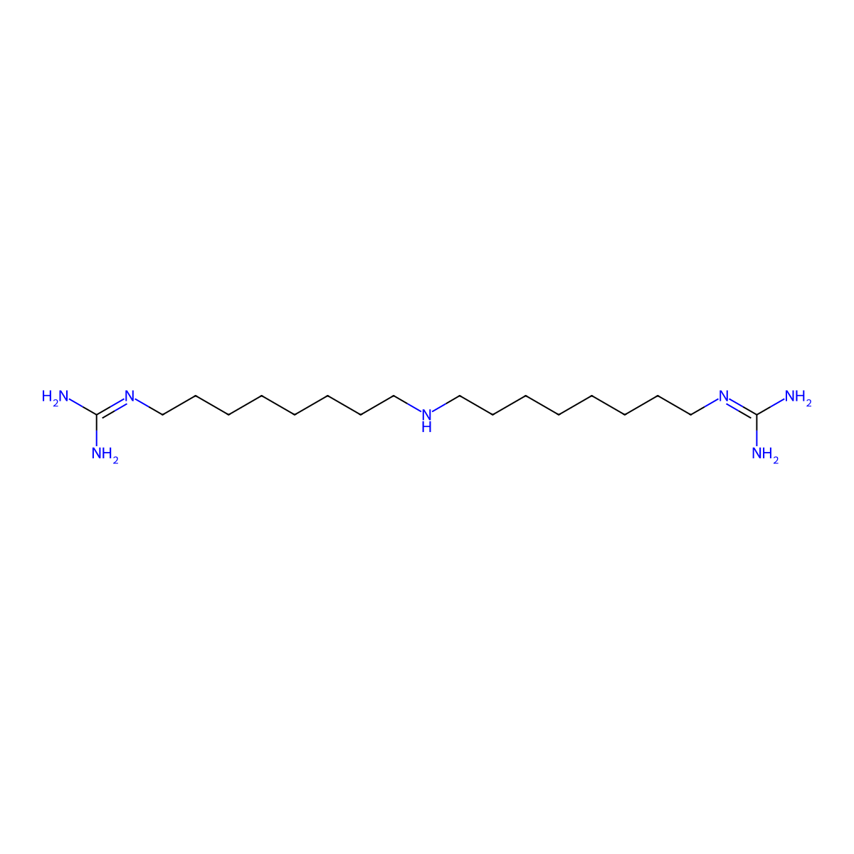 Guazatine molecular structure, CAS 108173-90-6