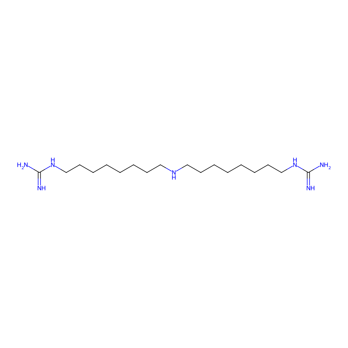 Guazatine molecular structure, CAS 108173-90-6