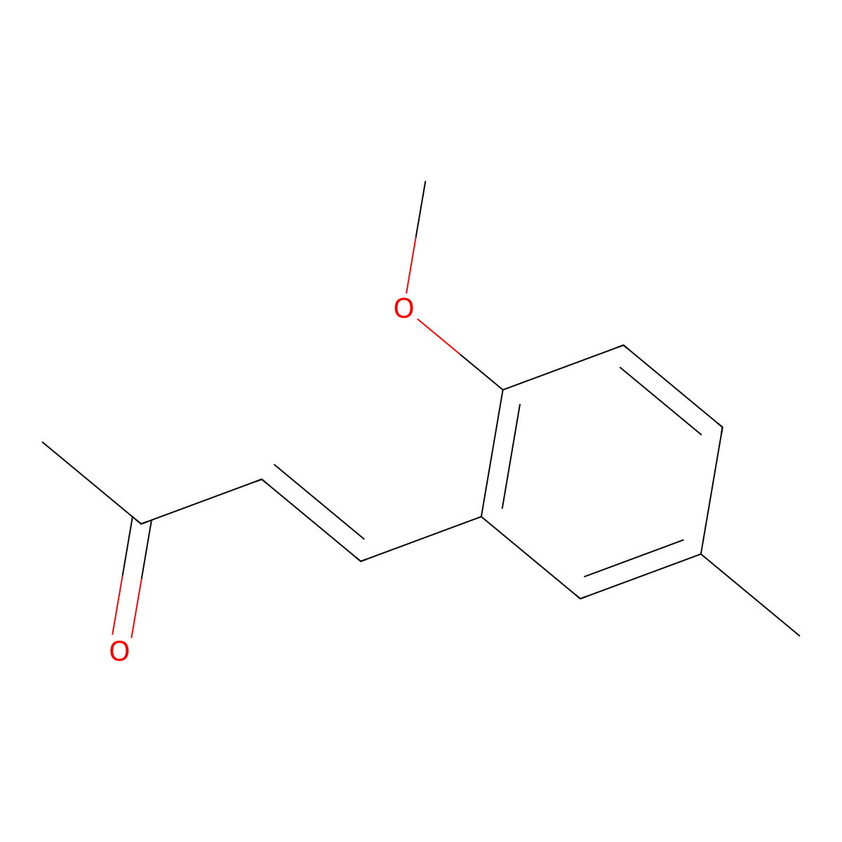 4-(2-Methoxy-5-methylphenyl)but-3-en-2-one molecular structure, CAS 1081748-38-0