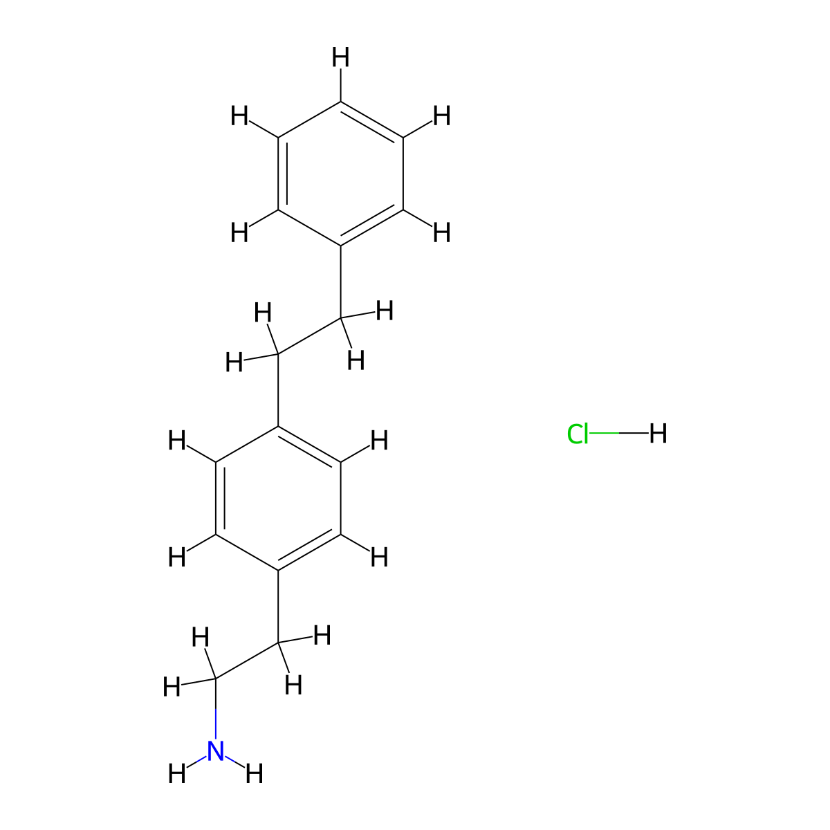 2-(4-Phenethyl-phenyl)-ethylamine hydrochloride molecular structure, CAS 1081748-47-1