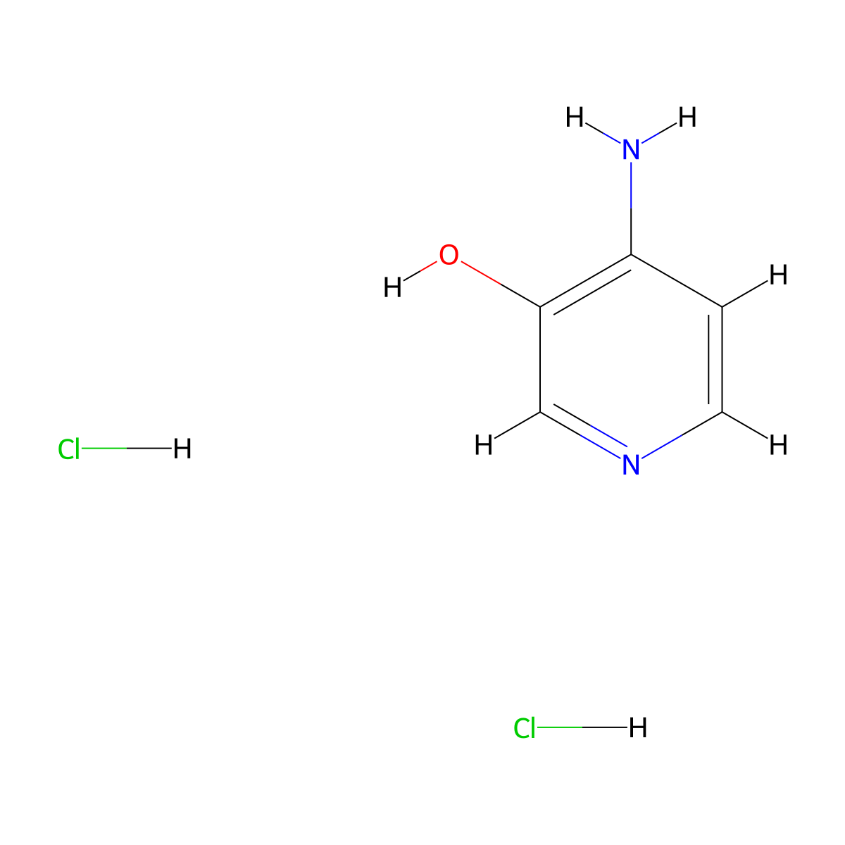 4-Aminopyridin-3-ol dihydrochloride molecular structure, CAS 1081776-23-9