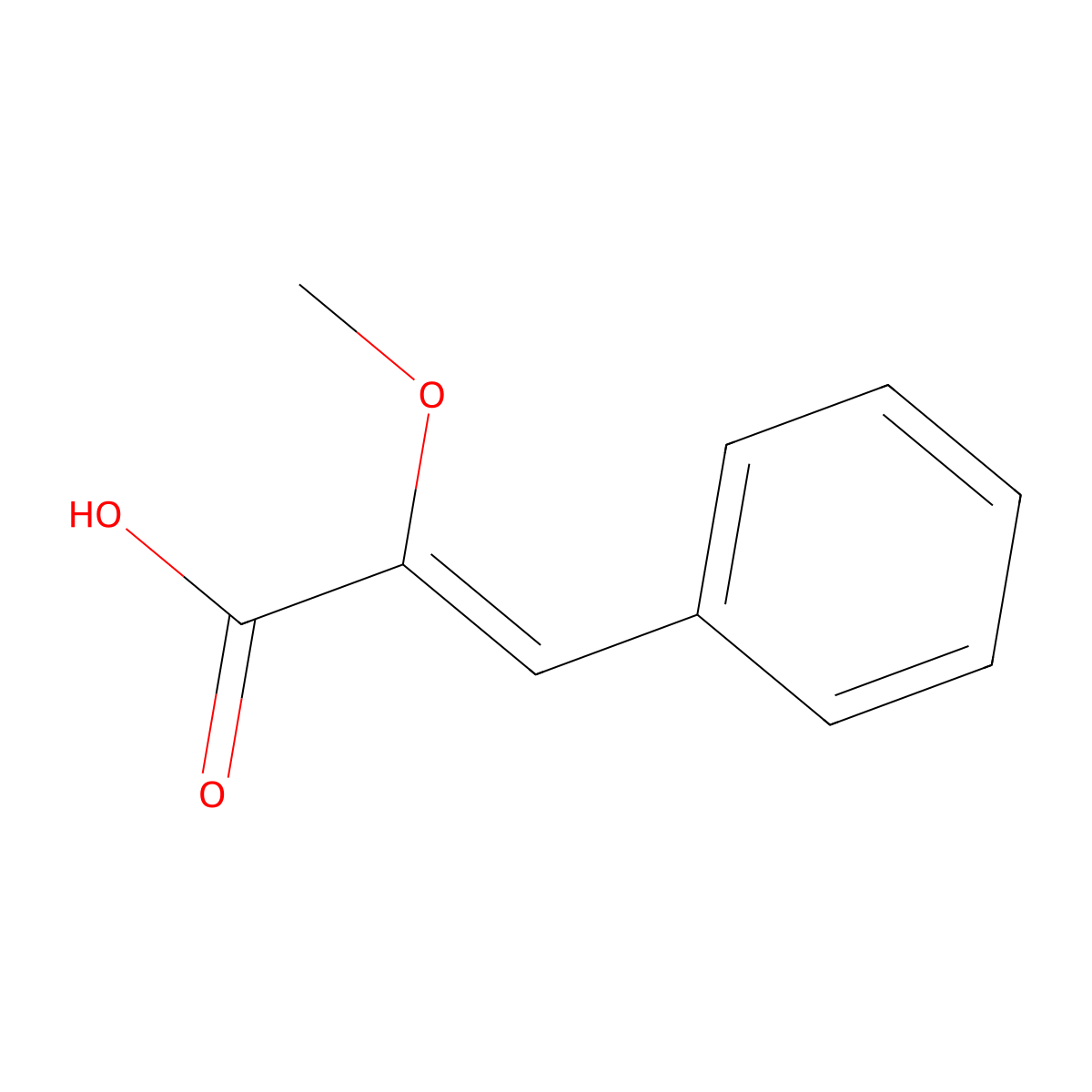 Methoxycinnamic acid molecular structure, CAS 1081778-14-4