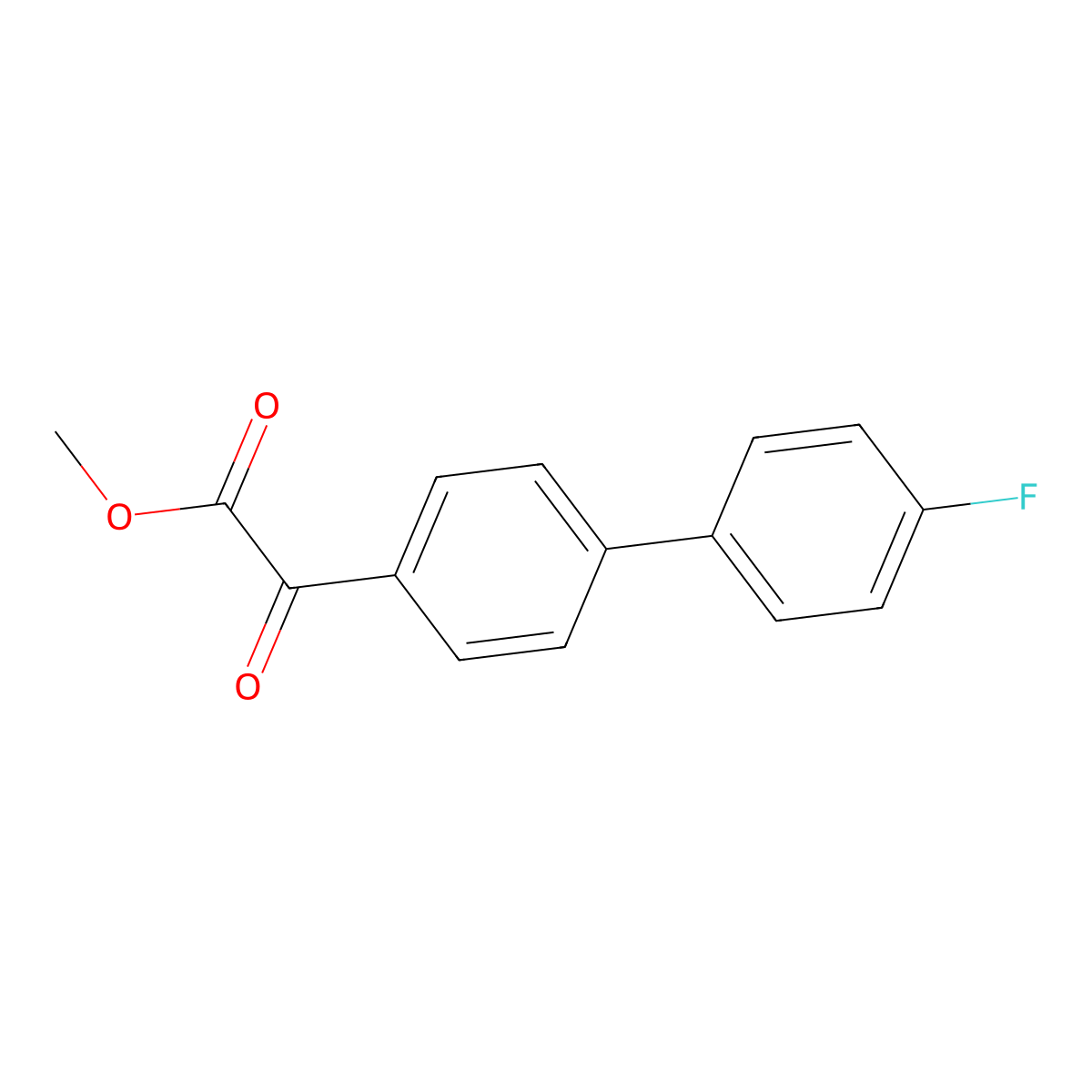 Methyl 4'-fluoro-|A-oxo[1,1'-biphenyl]-4-acetate molecular structure, CAS 1081779-70-5