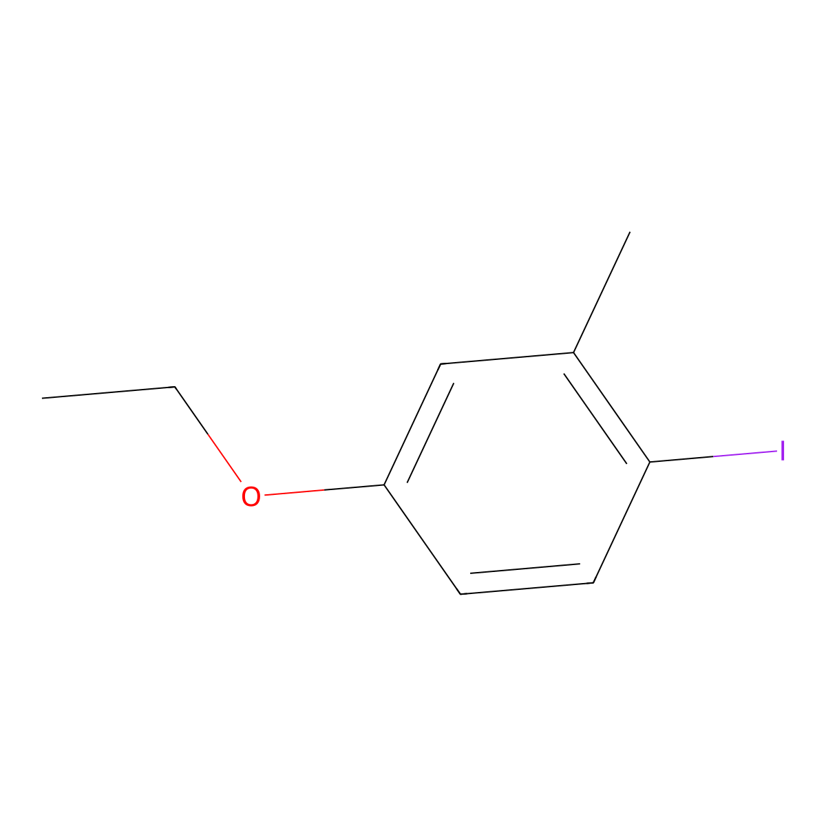 4-Ethoxy-1-iodo-2-methylbenzene molecular structure, CAS 108178-36-5