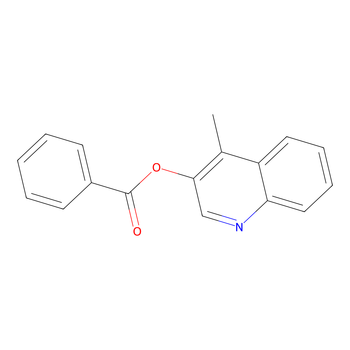 4-Methylquinolin-3-yl benzoate molecular structure, CAS 1081798-00-6