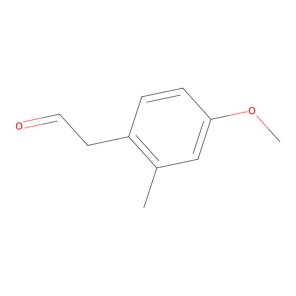 2-(4-Methoxy-2-methylphenyl)acetaldehyde molecular structure, CAS 1081798-35-7