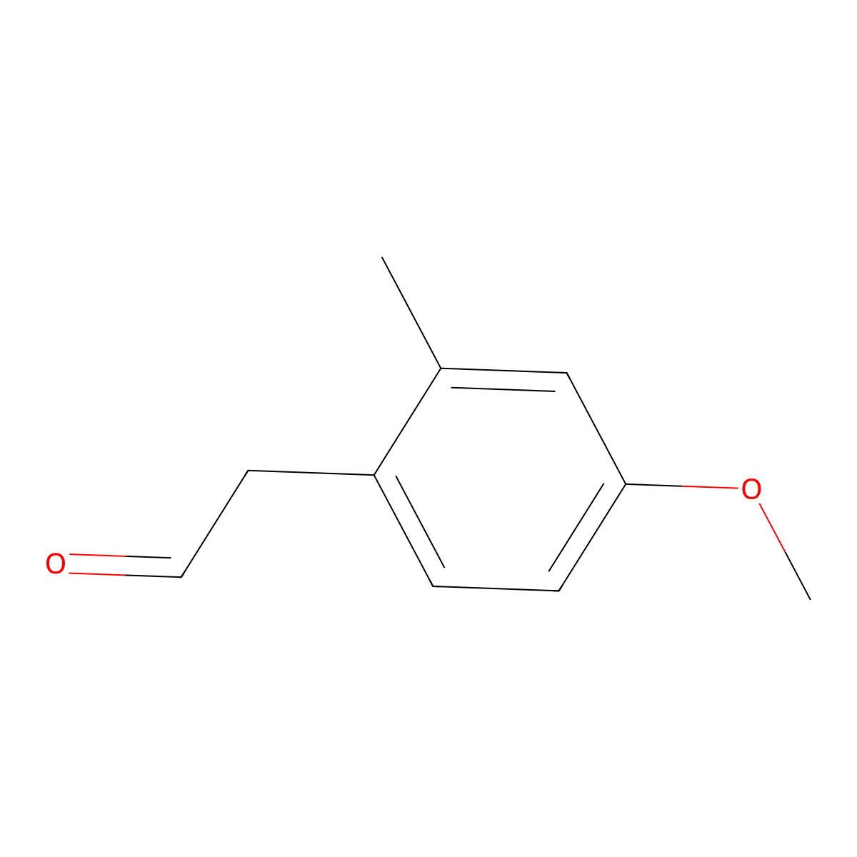 2-(4-Methoxy-2-methylphenyl)acetaldehyde molecular structure, CAS 1081798-35-7