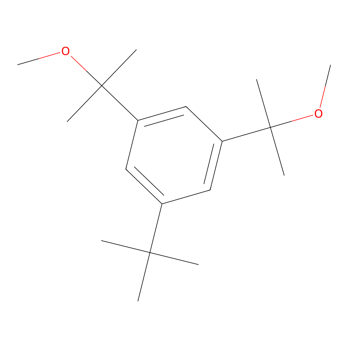 1-tert-Butyl-3,5-bis(2-methoxypropan-2-yl)benzene molecular structure, CAS 108180-34-3