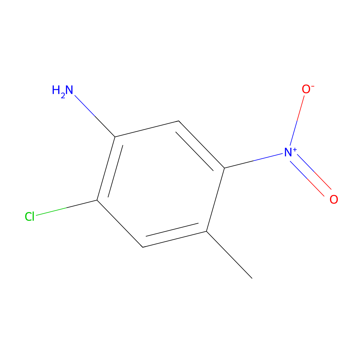 2-Chloro-4-methyl-5-nitrobenzenamine molecular structure, CAS 1081809-78-0