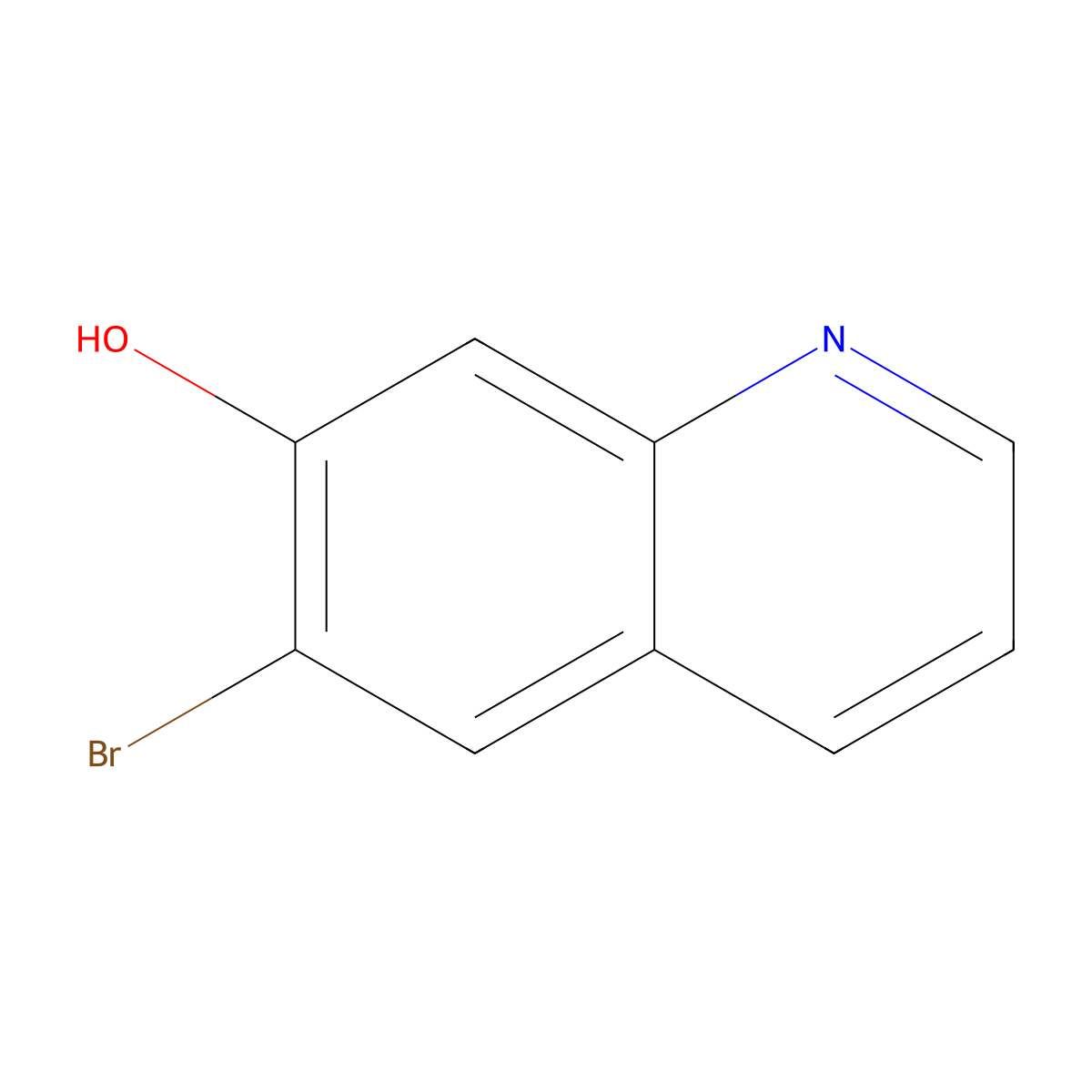 6-Bromoquinolin-7-ol molecular structure, CAS 1081816-88-7