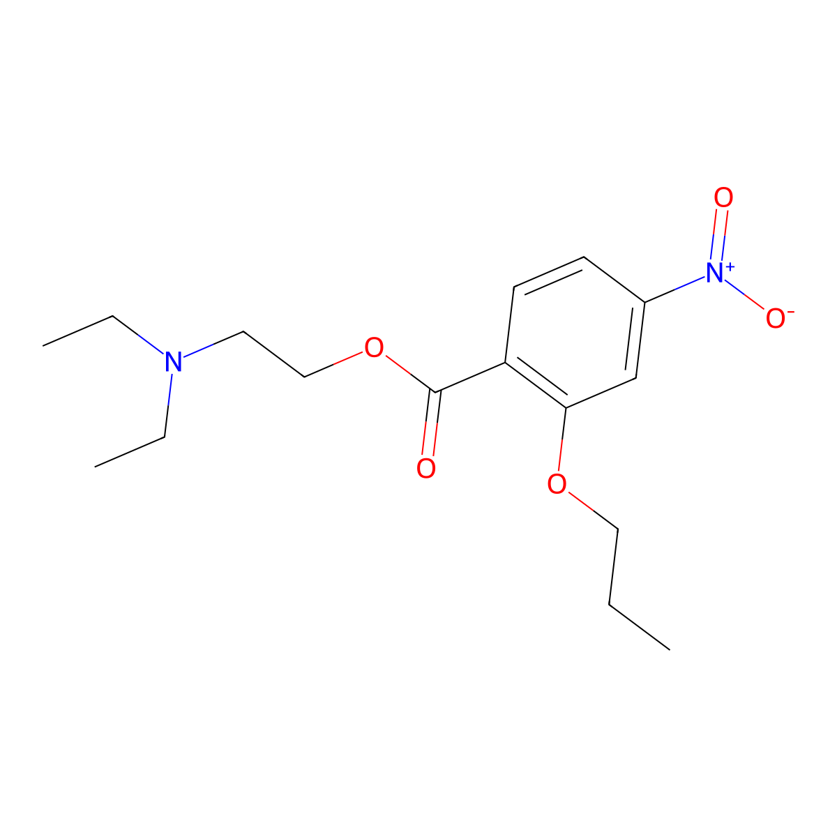 2-(Diethylamino)ethyl 4-nitro-2-propoxybenzoate molecular structure, CAS 1081824-15-8