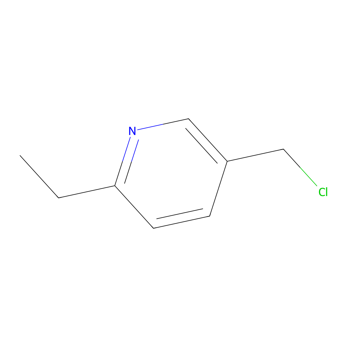 6-Ethyl nicotinyl chloride molecular structure, CAS 1081841-10-2