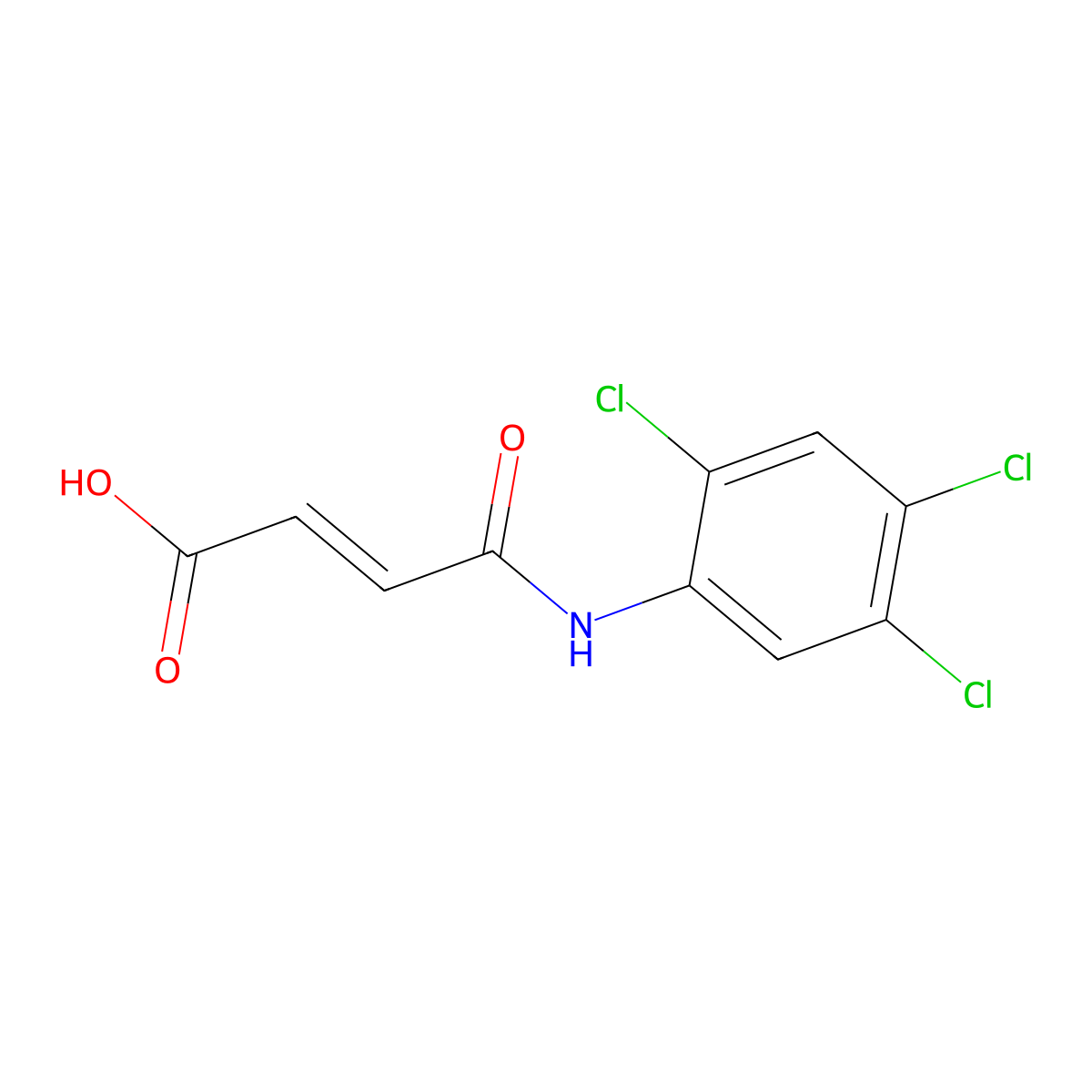 4-Oxo-4-(2,4,5-trichloroanilino)but-2-enoic acid molecular structure, CAS 1081849-32-2