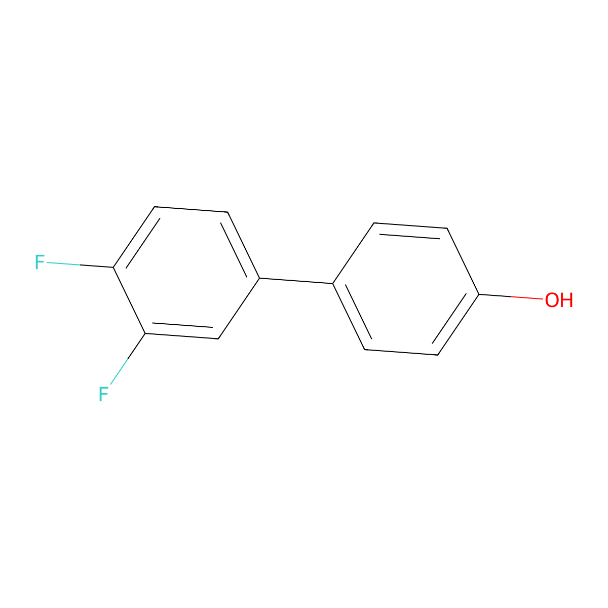 4-(3,4-Difluorophenyl)phenol molecular structure, CAS 108185-80-4