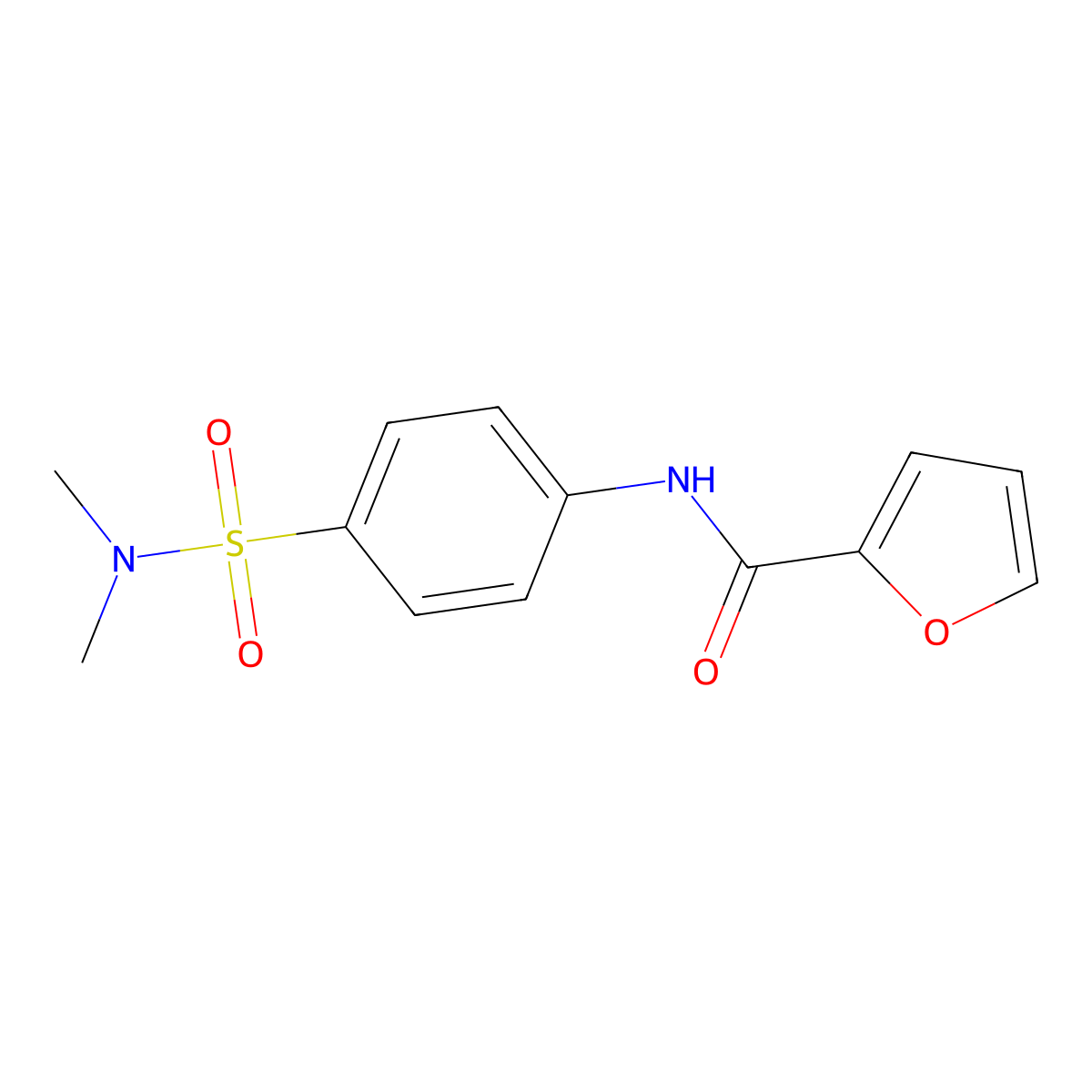 N-[4-(dimethylsulfamoyl)phenyl]furan-2-carboxamide molecular structure, CAS 108197-43-9