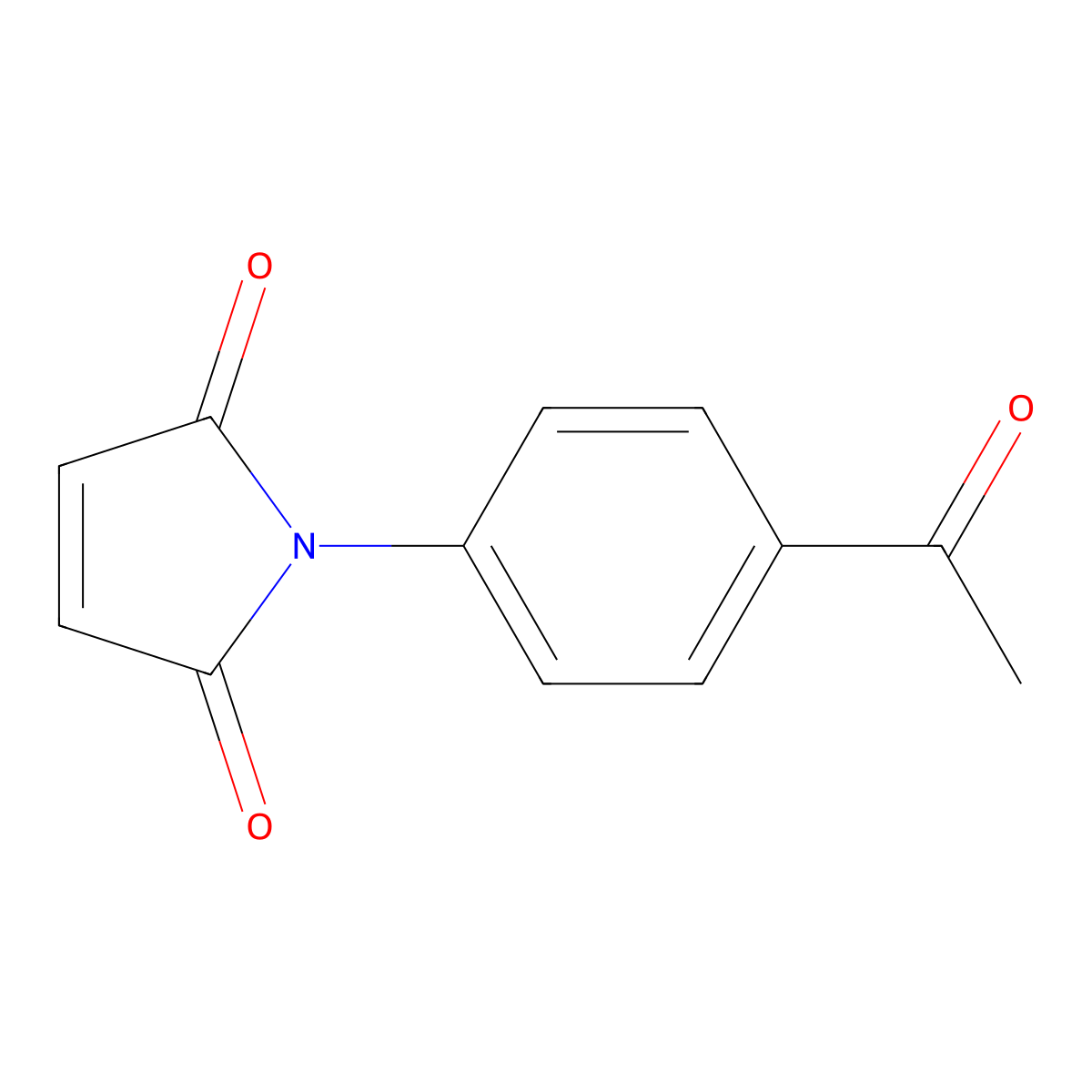1-(4-Acetylphenyl)-1H-pyrrole-2,5-dione molecular structure, CAS 1082-85-5
