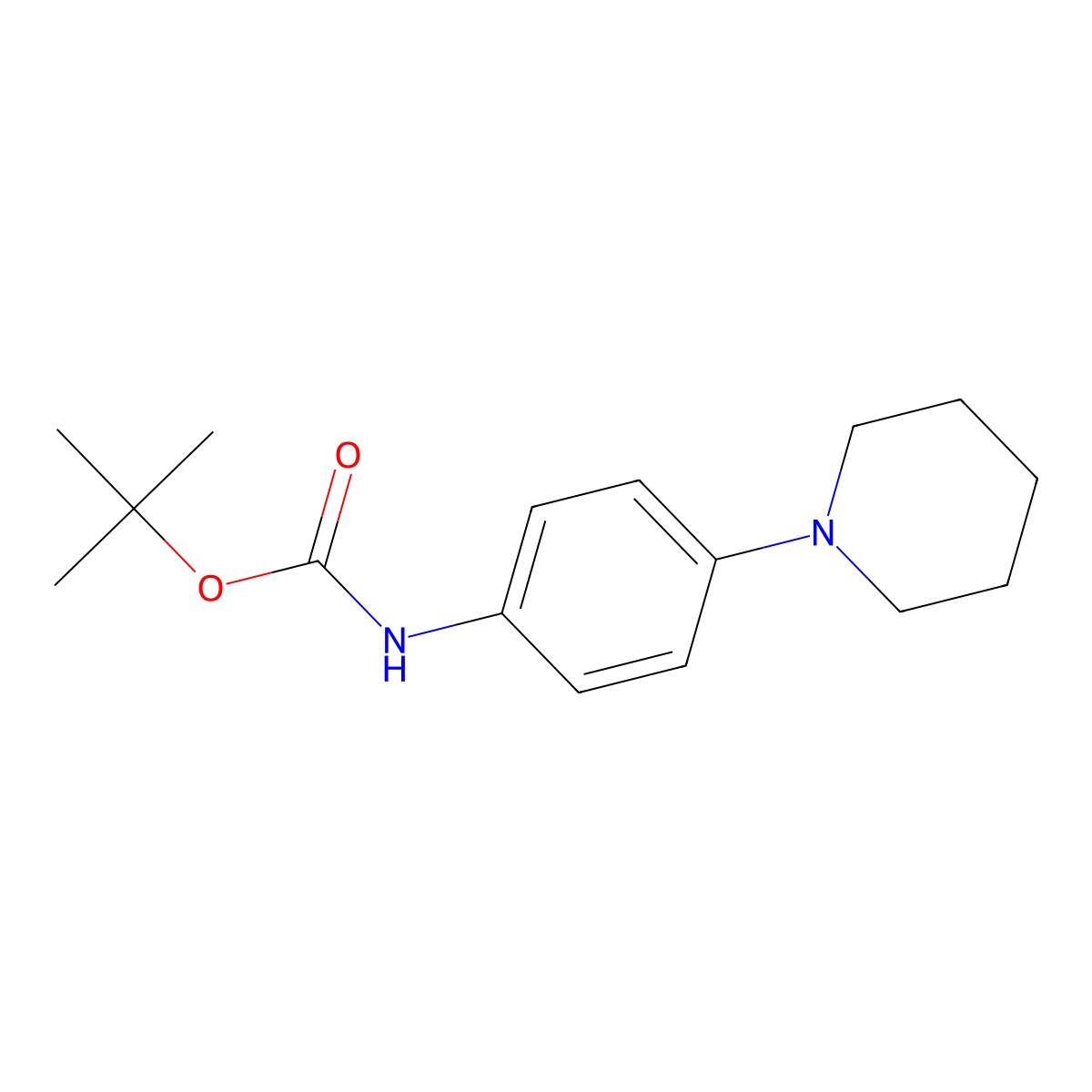 N-BOC 4-piperidinoaniline molecular structure, CAS 1082022-31-8