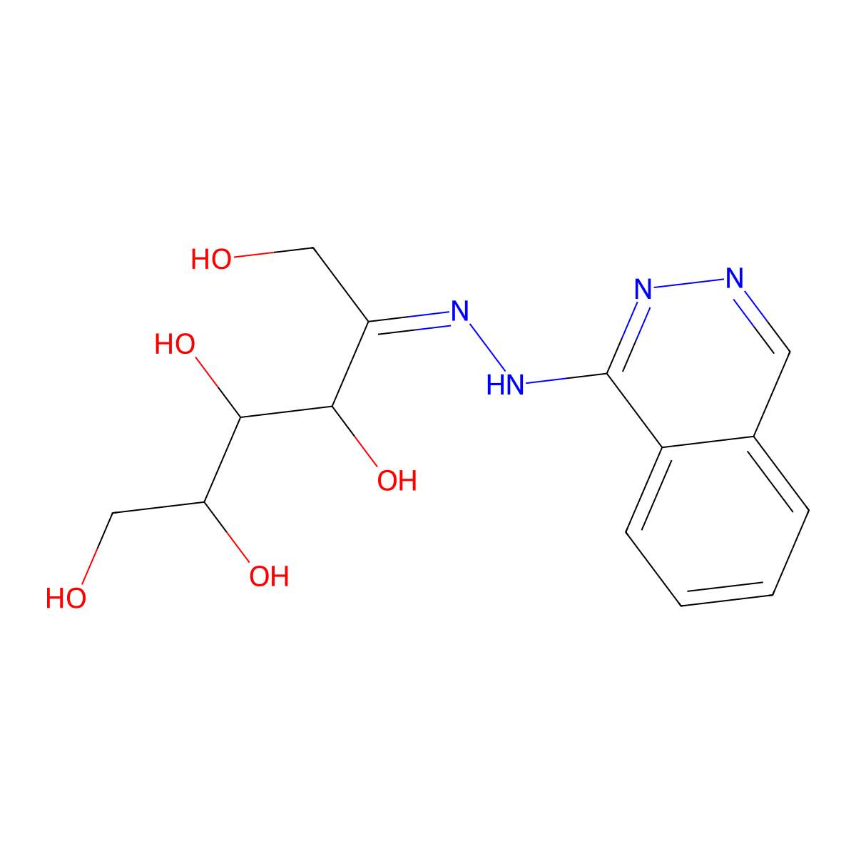 5-(Phthalazin-1-ylhydrazinylidene)hexane-1,2,3,4,6-pentol molecular structure, CAS 1082040-10-5
