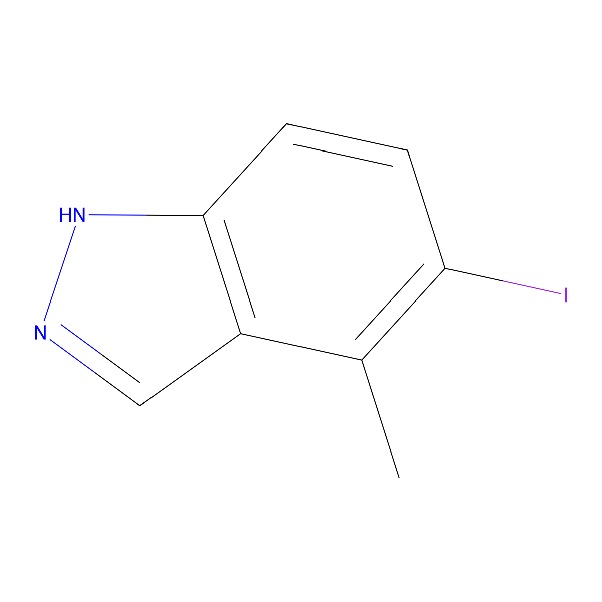 5-Iodo-4-methyl-1h-indazole molecular structure, CAS 1082040-12-7