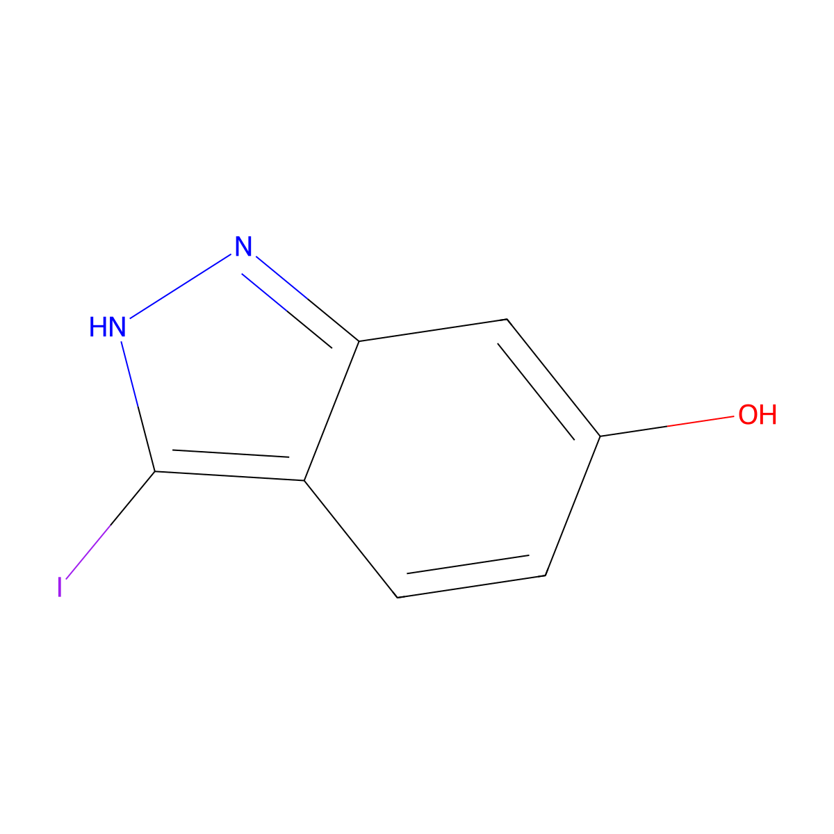 3-Iodo-1H-indazol-6-OL molecular structure, CAS 1082040-27-4