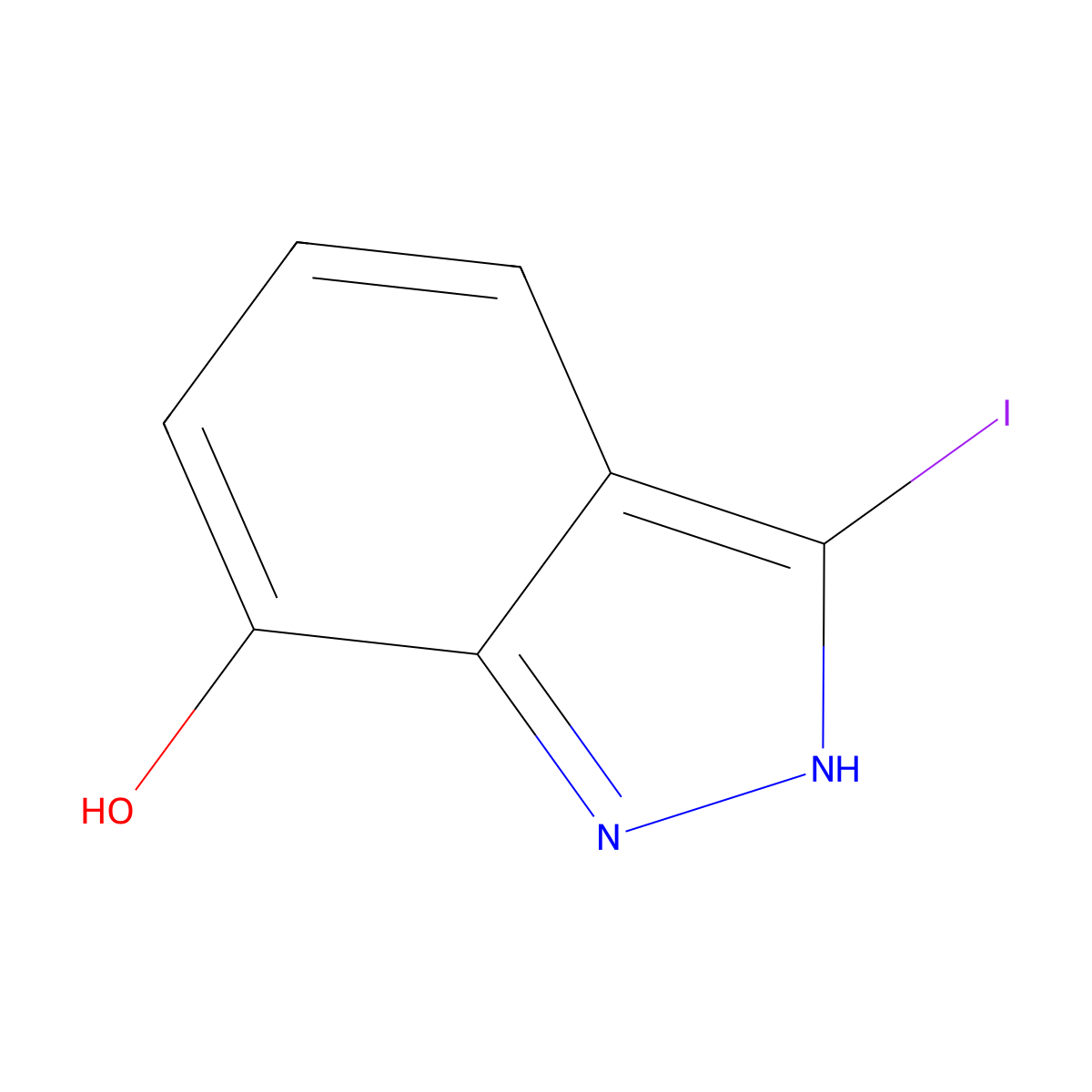 3-Iodo-1H-indazol-7-OL molecular structure, CAS 1082040-28-5