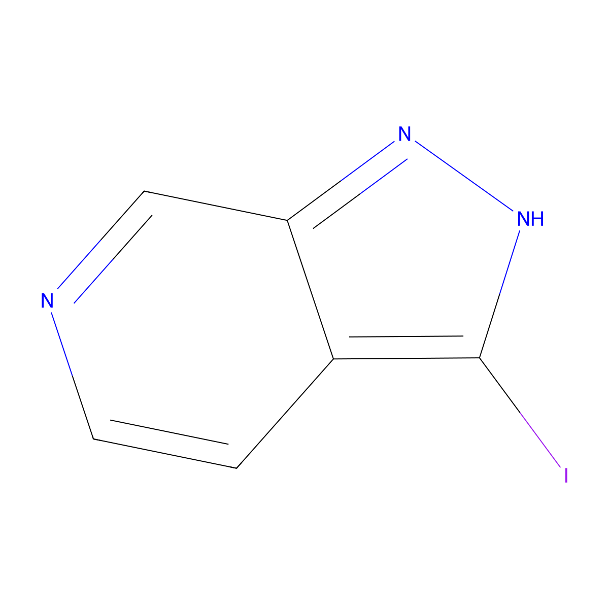 3-Iodo-1H-pyrazolo[3,4-c]pyridine molecular structure, CAS 1082040-63-8