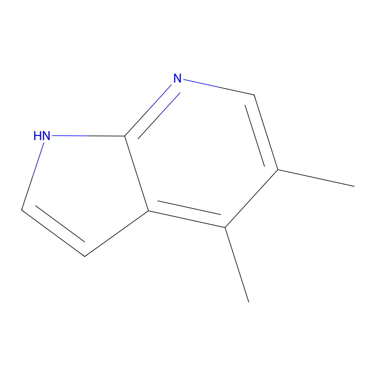 4,5-dimethyl-1H-pyrrolo[2,3-b]pyridine molecular structure, CAS 1082040-65-0