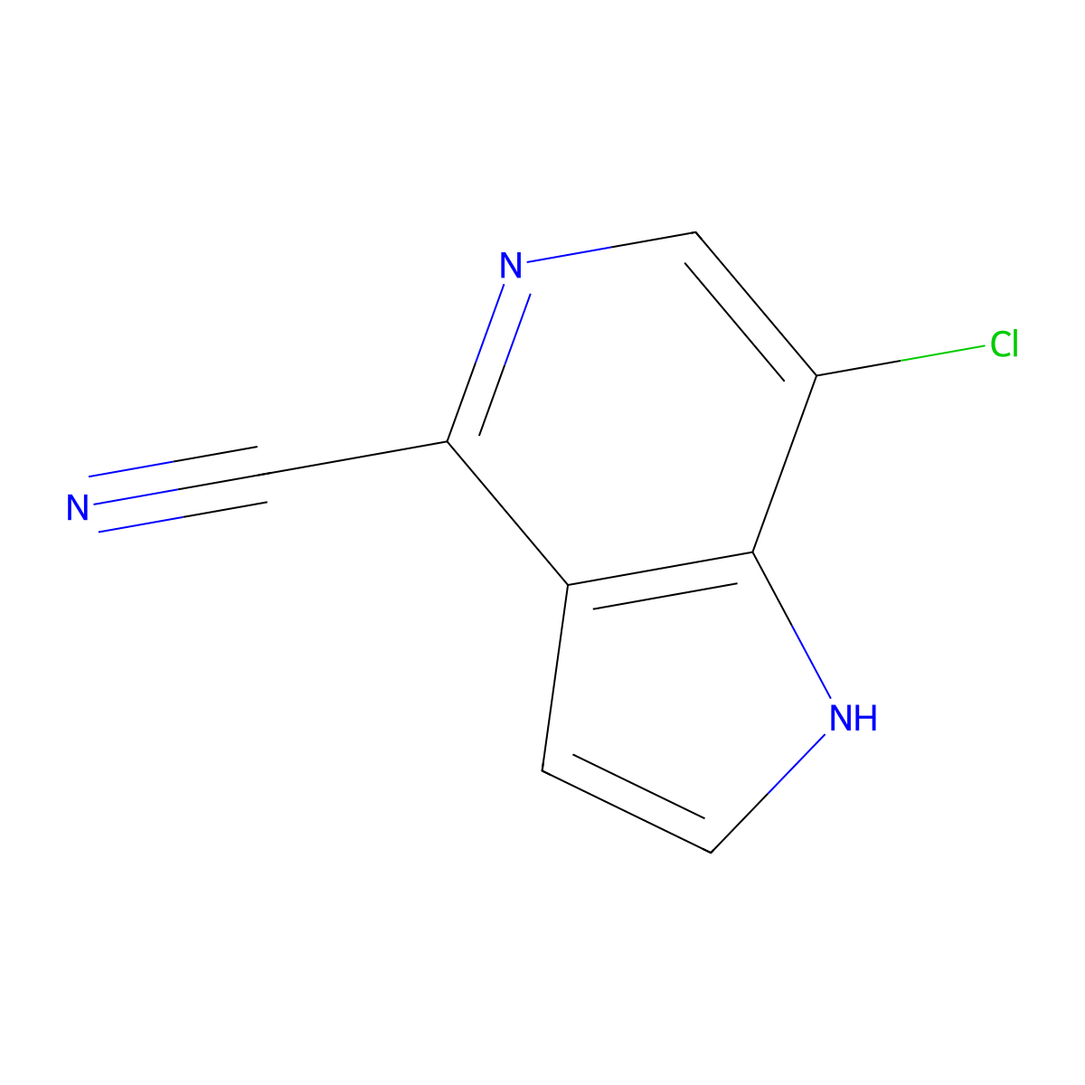 4-Cyano-7-chloro-Saaindole molecular structure, CAS 1082040-97-8