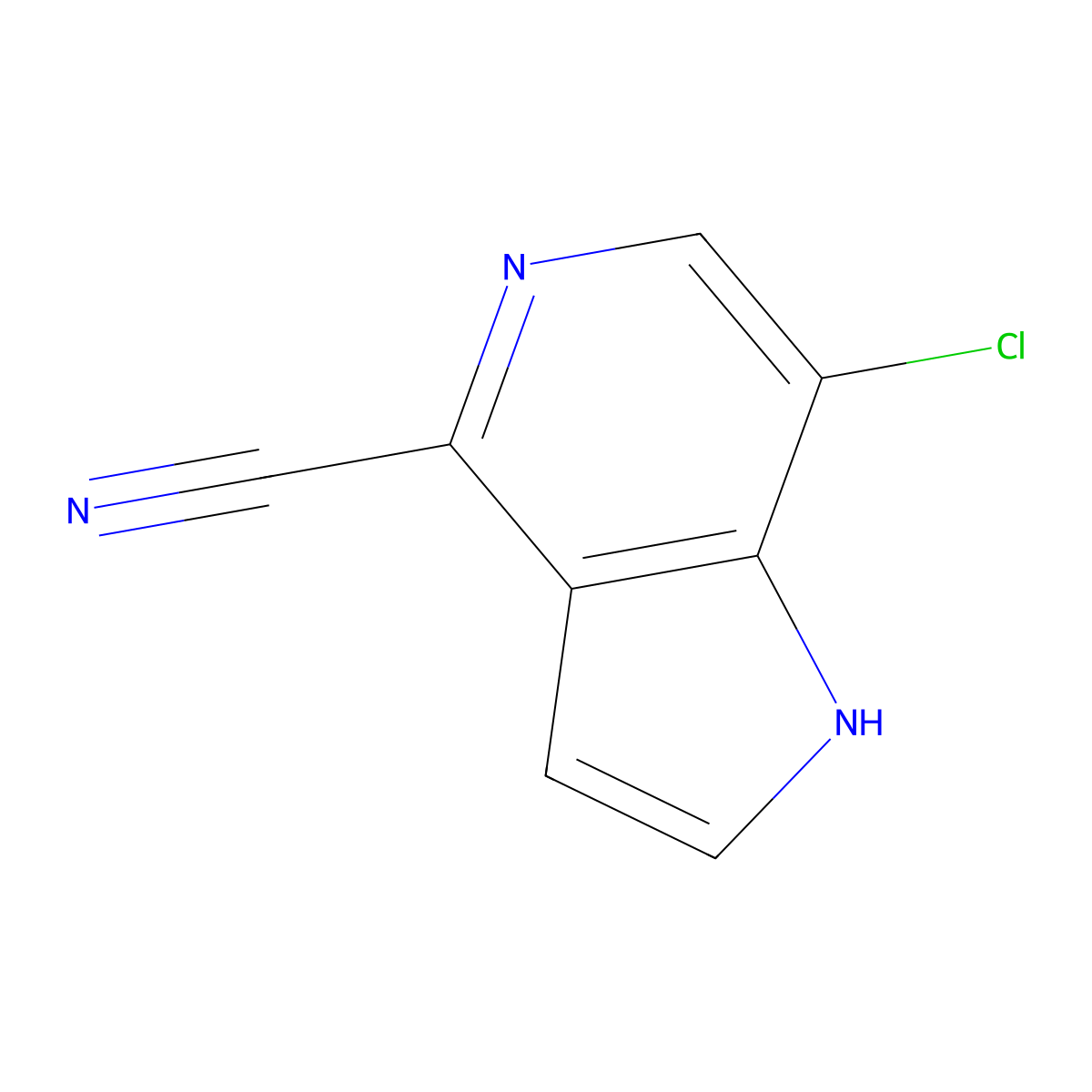4-Cyano-7-chloro-Saaindole molecular structure, CAS 1082040-97-8