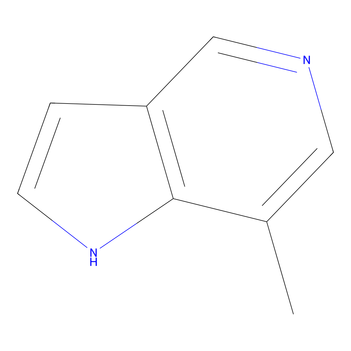 7-Methyl-1H-pyrrolo[3,2-c]pyridine molecular structure, CAS 1082041-00-6