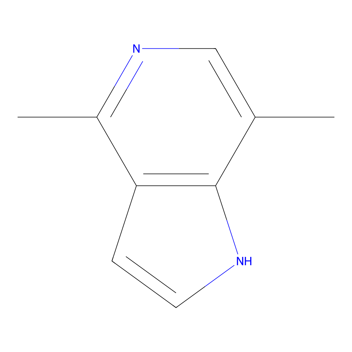 4,7-dimethyl-1H-pyrrolo[3,2-c]pyridine molecular structure, CAS 1082041-07-3