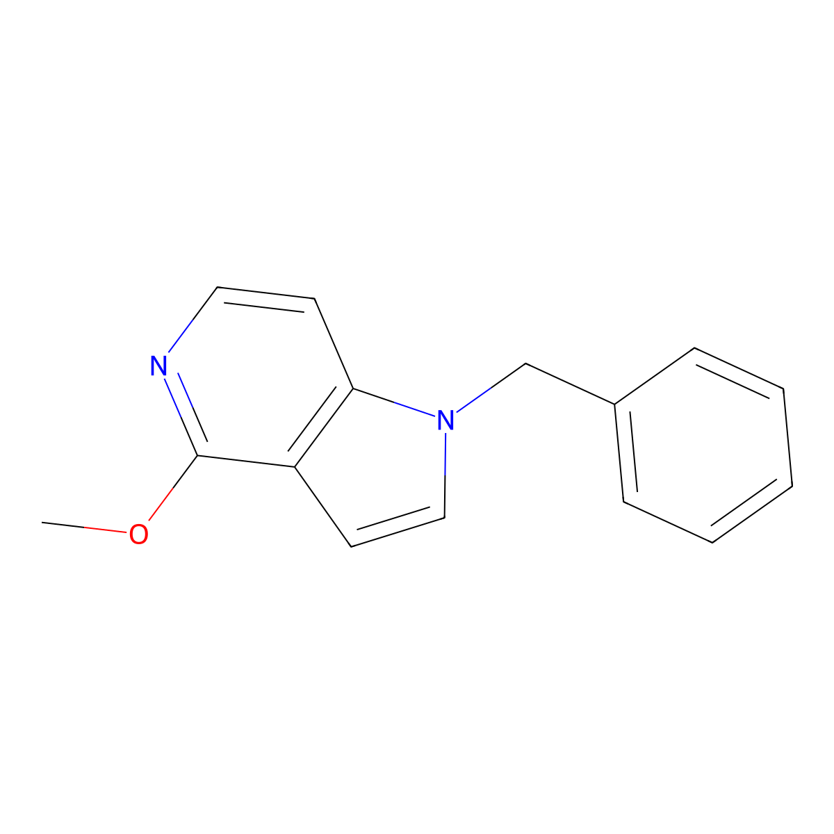 1-Benzyl-4-methoxy-5-azaindole molecular structure, CAS 1082041-21-1
